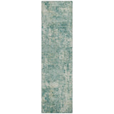 Addison Chantille ACN2061 Abstract Machine Made Transitional Teal Rug