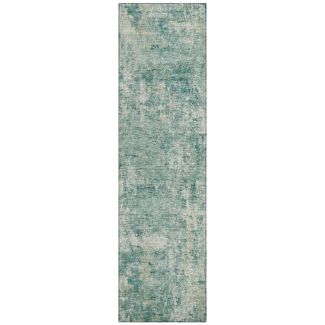 Addison Chantille ACN2061 Abstract Machine Made Transitional Teal Rug