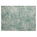 Addison Chantille ACN2061 Abstract Machine Made Transitional Teal Rug