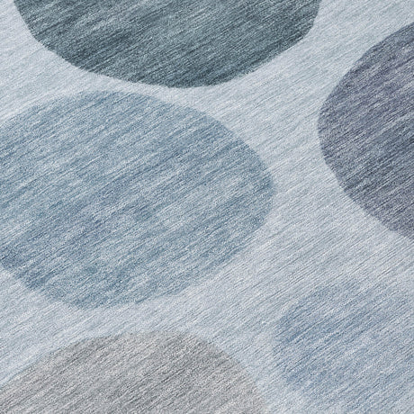 Addison Chantille ACN2062 Geometric Machine Made Transitional Blue Rug
