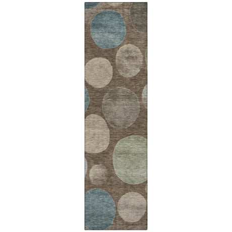 Addison Chantille ACN2062 Geometric Machine Made Transitional Chocolate Rug