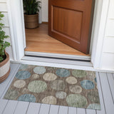 Addison Chantille ACN2062 Geometric Machine Made Transitional Chocolate Rug