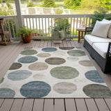 Addison Chantille ACN2062 Geometric Machine Made Transitional Ivory Rug