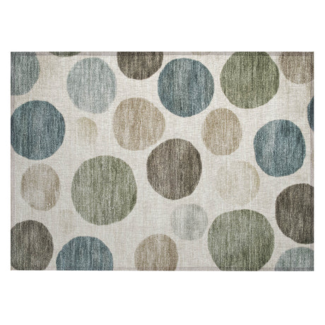 Addison Chantille ACN2062 Geometric Machine Made Transitional Ivory Rug