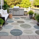 Addison Chantille ACN2062 Geometric Machine Made Transitional Khaki Rug