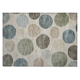 Addison Chantille ACN2062 Geometric Machine Made Transitional Khaki Rug