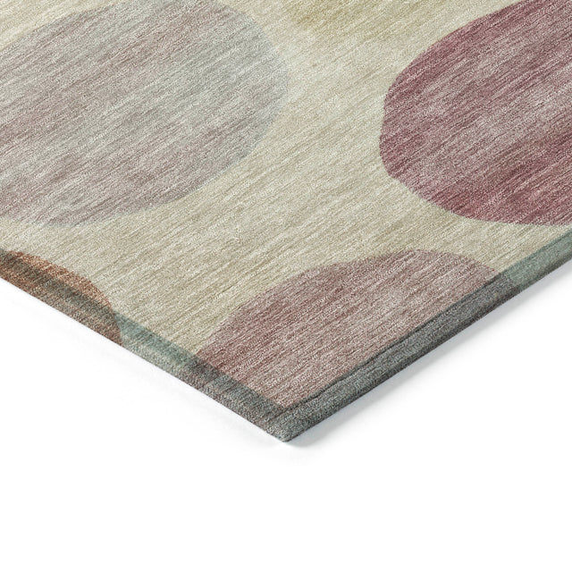 Addison Chantille ACN2062 Geometric Machine Made Transitional Salmon Rug