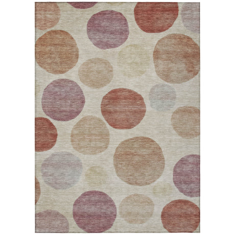 Addison Chantille ACN2062 Geometric Machine Made Transitional Salmon Rug