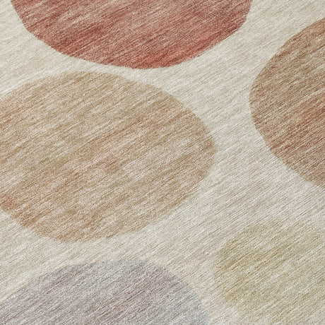 Addison Chantille ACN2062 Geometric Machine Made Transitional Salmon Rug