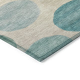 Addison Chantille ACN2062 Geometric Machine Made Transitional Teal Rug