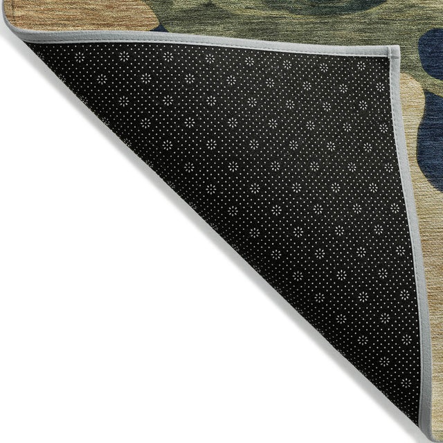 Addison Chantille ACN2063 Abstract Machine Made Transitional Navy Rug