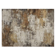 Addison Chantille ACN2064 Abstract Machine Made Transitional Brown Rug