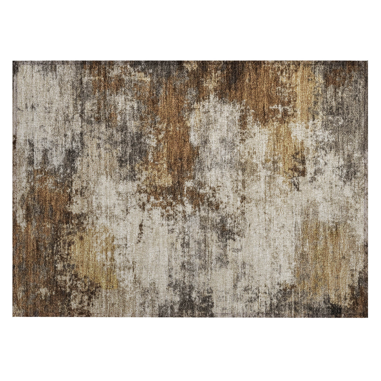 Addison Chantille ACN2064 Abstract Machine Made Transitional Brown Rug