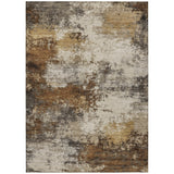 Addison Chantille ACN2064 Abstract Machine Made Transitional Brown Rug