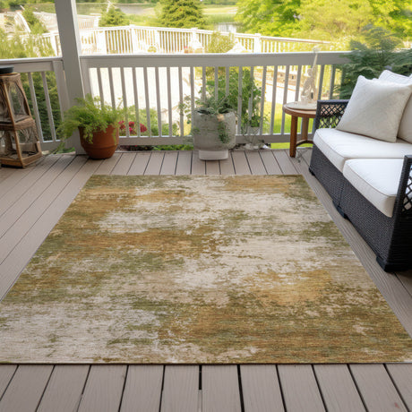 Addison Chantille ACN2064 Abstract Machine Made Transitional Copper Rug