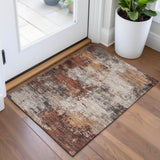 Addison Chantille ACN2064 Abstract Machine Made Transitional Paprika Rug