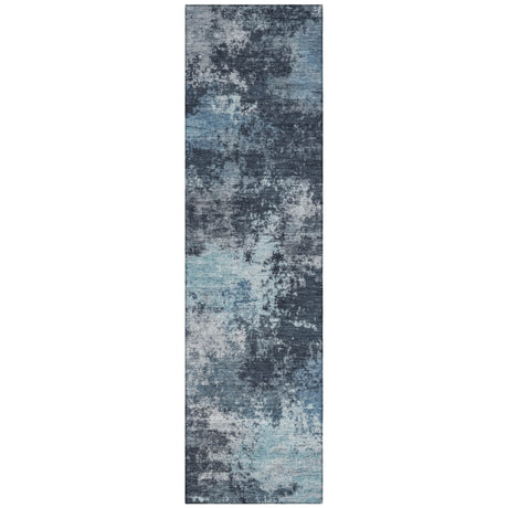 Addison Chantille ACN2065 Abstract Machine Made Transitional Blue Rug