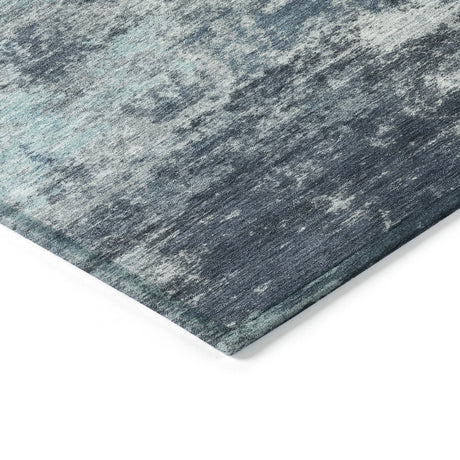 Addison Chantille ACN2065 Abstract Machine Made Transitional Blue Rug