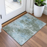 Addison Chantille ACN2065 Abstract Machine Made Transitional Sage Rug