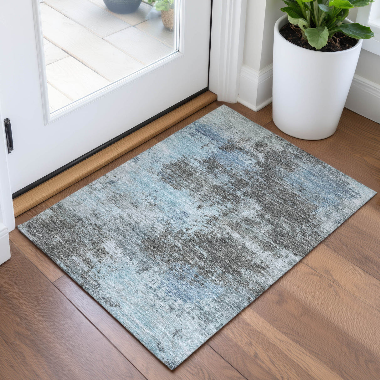 Addison Chantille ACN2065 Abstract Machine Made Transitional Taupe Rug