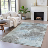 Addison Chantille ACN2065 Abstract Machine Made Transitional Taupe Rug