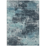 Addison Chantille ACN2065 Abstract Machine Made Transitional Teal Rug