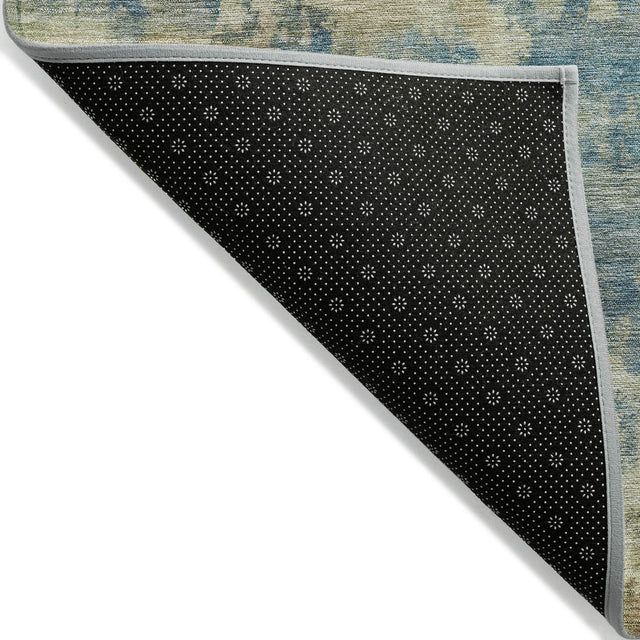 Addison Chantille ACN2066 Abstract Machine Made Transitional Blue Rug
