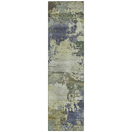 Addison Chantille ACN2067 Abstract Machine Made Transitional Purple Rug