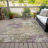 Addison Chantille ACN2068 Abstract Machine Made Transitional Beige Rug