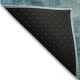 Addison Chantille ACN2069 Abstract Machine Made Transitional Blue Rug