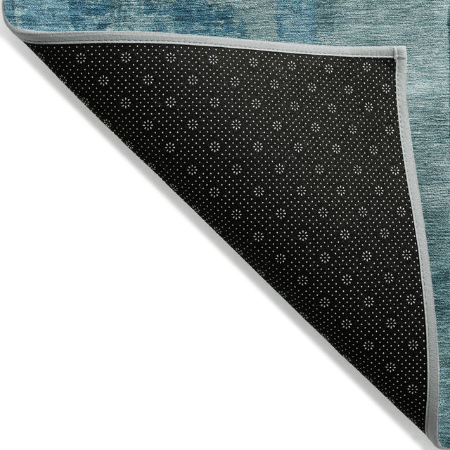 Addison Chantille ACN2069 Abstract Machine Made Transitional Blue Rug