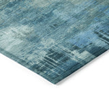 Addison Chantille ACN2069 Abstract Machine Made Transitional Blue Rug
