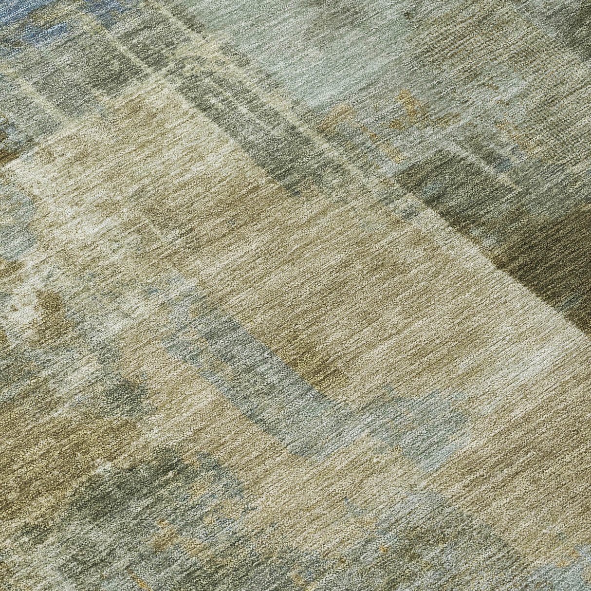 Addison Chantille ACN2069 Abstract Machine Made Transitional Green Rug