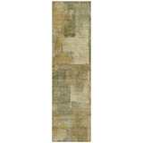 Addison Chantille ACN2069 Abstract Machine Made Transitional Khaki Rug