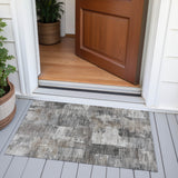 Addison Chantille ACN2069 Abstract Machine Made Transitional Pewter Rug