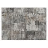 Addison Chantille ACN2069 Abstract Machine Made Transitional Pewter Rug