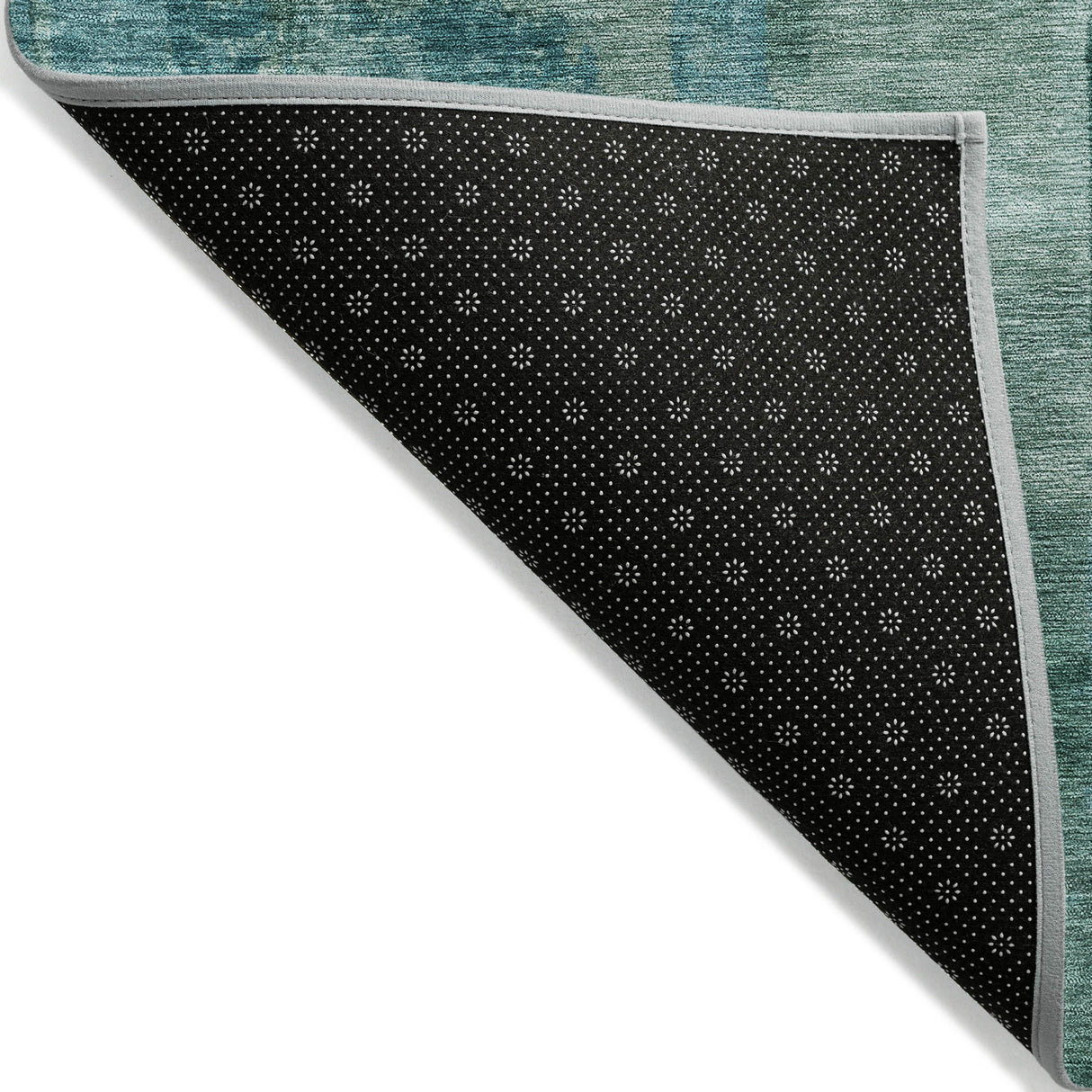 Addison Chantille ACN2069 Abstract Machine Made Transitional Teal Rug