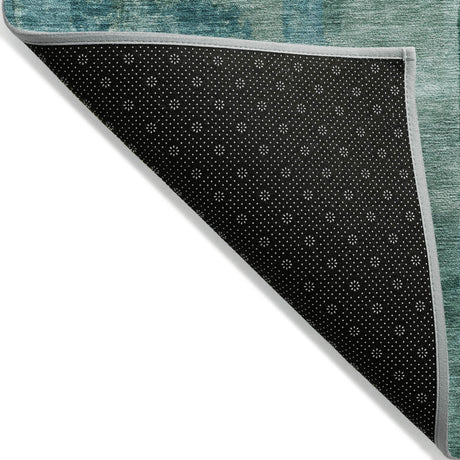 Addison Chantille ACN2069 Abstract Machine Made Transitional Teal Rug