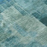 Addison Chantille ACN2069 Abstract Machine Made Transitional Teal Rug