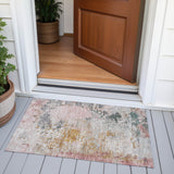 Addison Chantille ACN2070 Abstract Machine Made Transitional Pink Rug