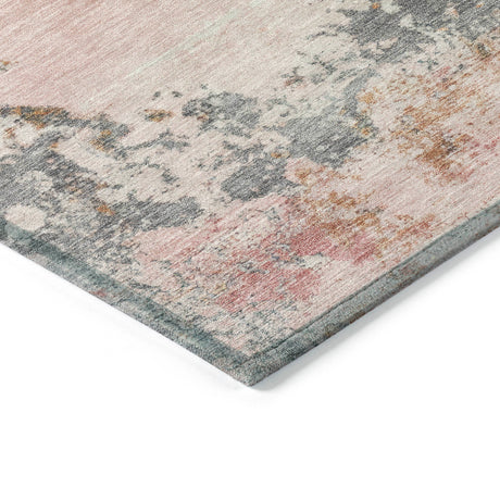 Addison Chantille ACN2070 Abstract Machine Made Transitional Pink Rug