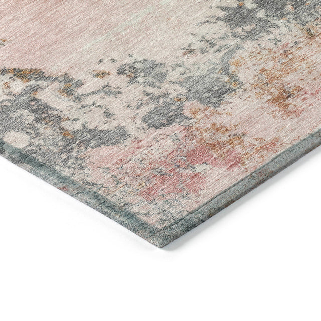 Addison Chantille ACN2070 Abstract Machine Made Transitional Pink Rug