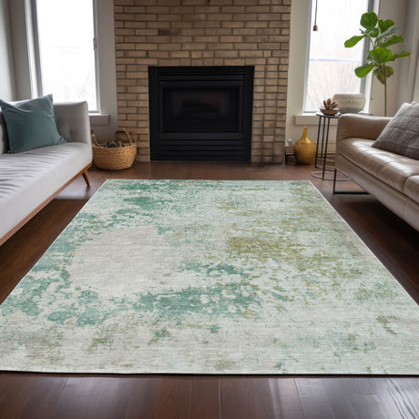 Addison Chantille ACN2070 Abstract Machine Made Transitional Putty Rug