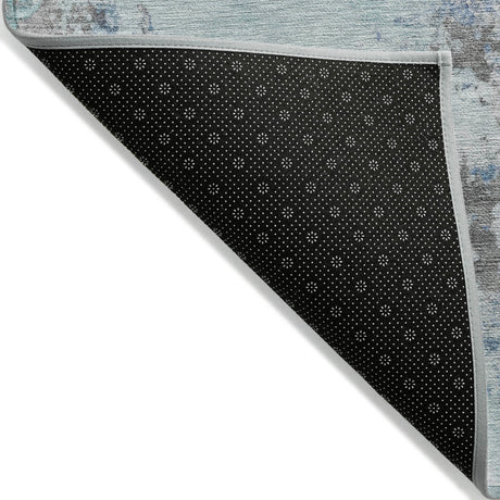Addison Chantille ACN2070 Abstract Machine Made Transitional Turquoise Rug