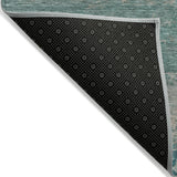 Addison Chantille ACN2071 Abstract Machine Made Transitional Aqua Rug