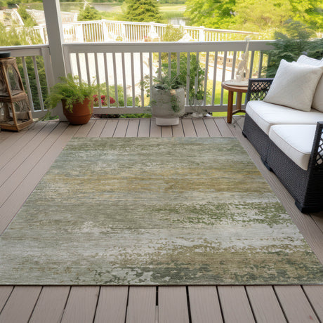 Addison Chantille ACN2071 Abstract Machine Made Transitional Beige Rug