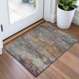 Addison Chantille ACN2071 Abstract Machine Made Transitional Brown Rug