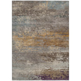 Addison Chantille ACN2071 Abstract Machine Made Transitional Brown Rug