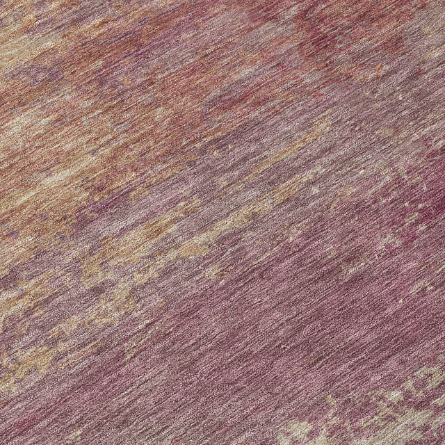 Addison Chantille ACN2071 Abstract Machine Made Transitional Merlot Rug