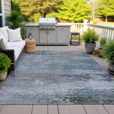 Addison Chantille ACN2071 Abstract Machine Made Transitional Pewter Rug